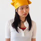Vita Scarf in Yellow Perforated - CLYDE