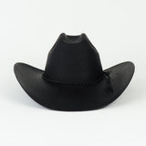 Western Hat in Black Toquilla Straw - CLYDE