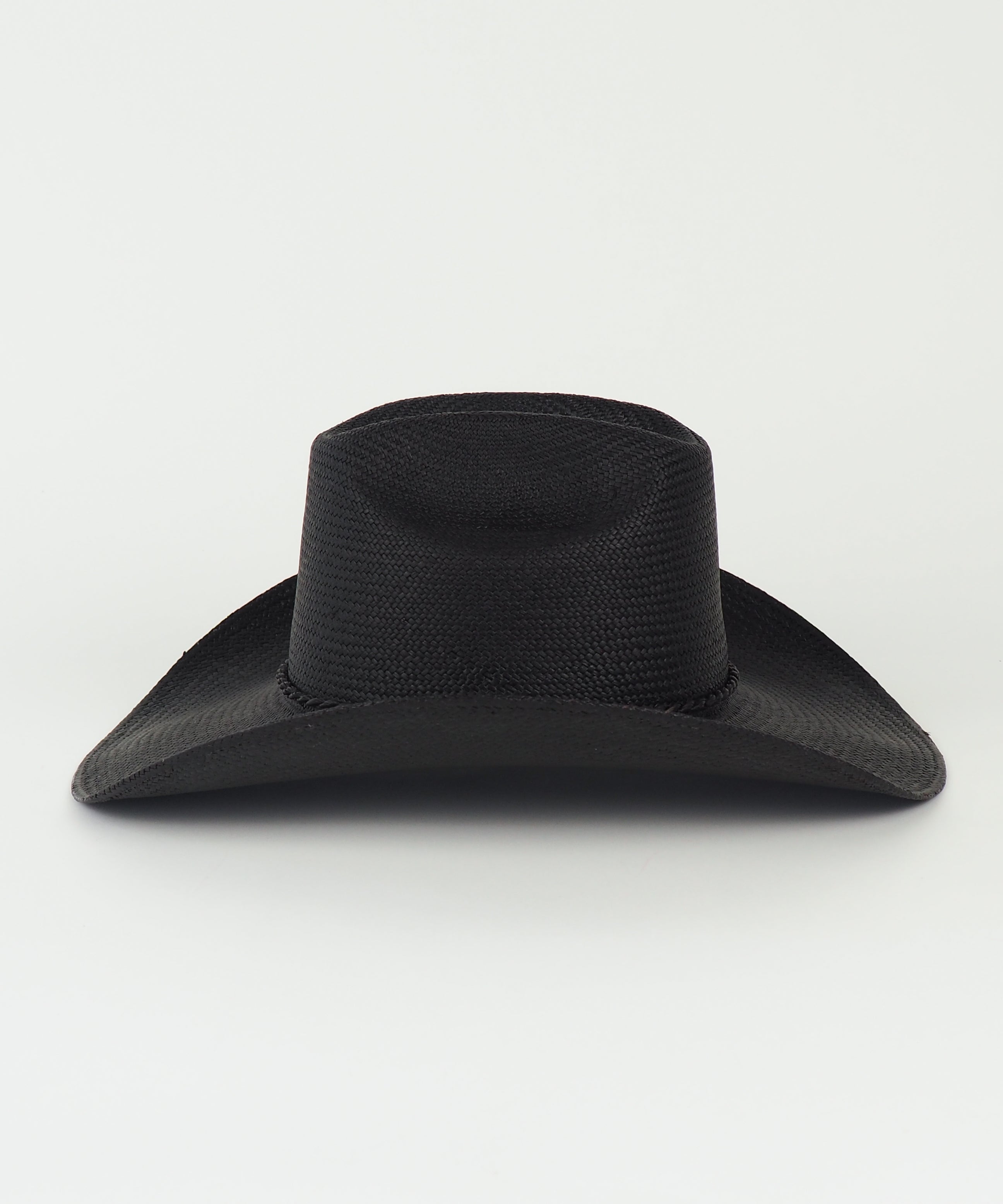 Western Hat in Black Toquilla Straw - CLYDE