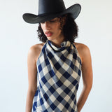 Western Hat in Black Toquilla Straw - CLYDE
