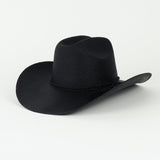Western Hat in Black Toquilla Straw - CLYDE
