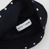 KkCo x CLYDE Rivet Sailor Hat in Onyx - CLYDE