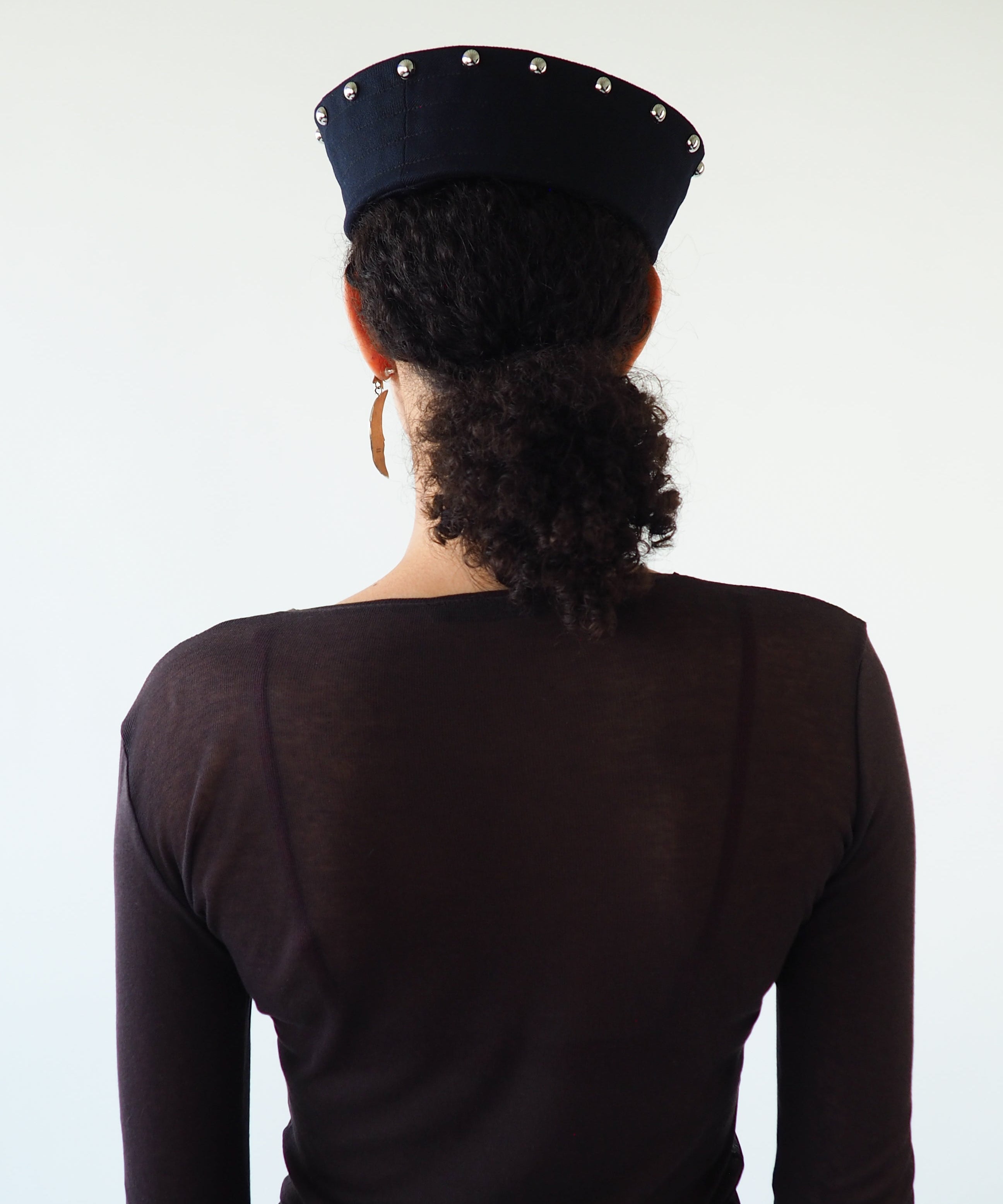 KkCo x CLYDE Rivet Sailor Hat in Onyx - CLYDE