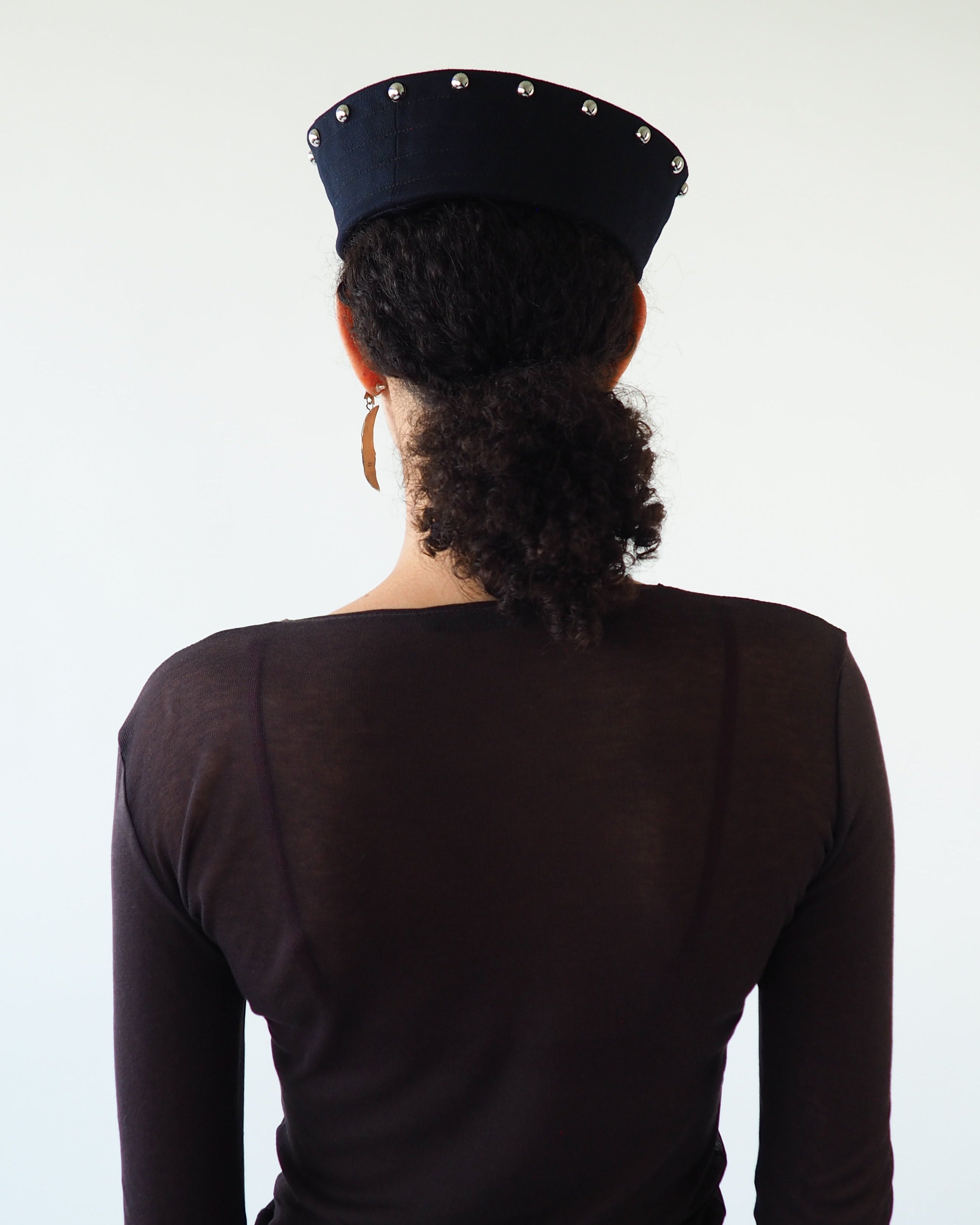 KkCo x CLYDE Rivet Sailor Hat in Onyx - CLYDE
