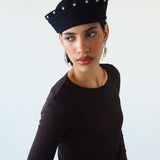 KkCo x CLYDE Rivet Sailor Hat in Onyx - CLYDE