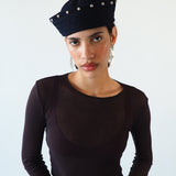 KkCo x CLYDE Rivet Sailor Hat in Onyx - CLYDE