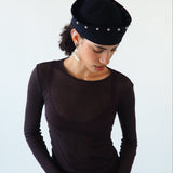 KkCo x CLYDE Rivet Sailor Hat in Onyx - CLYDE