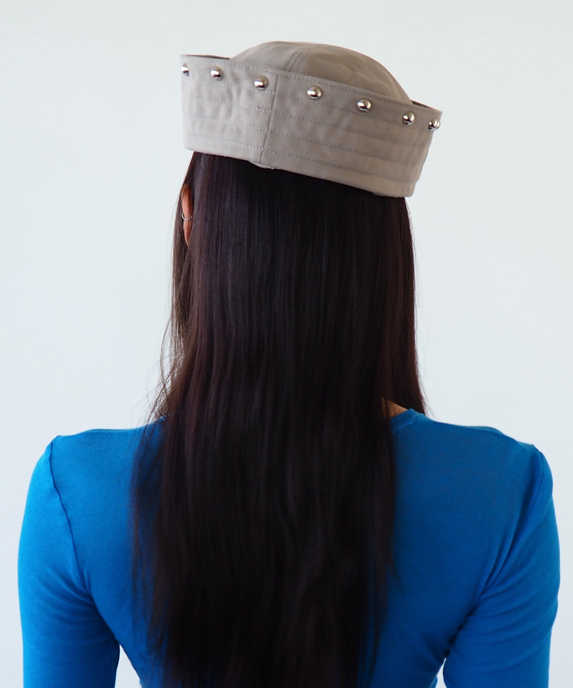 KkCo x CLYDE Rivet Sailor Hat in Stone - CLYDE