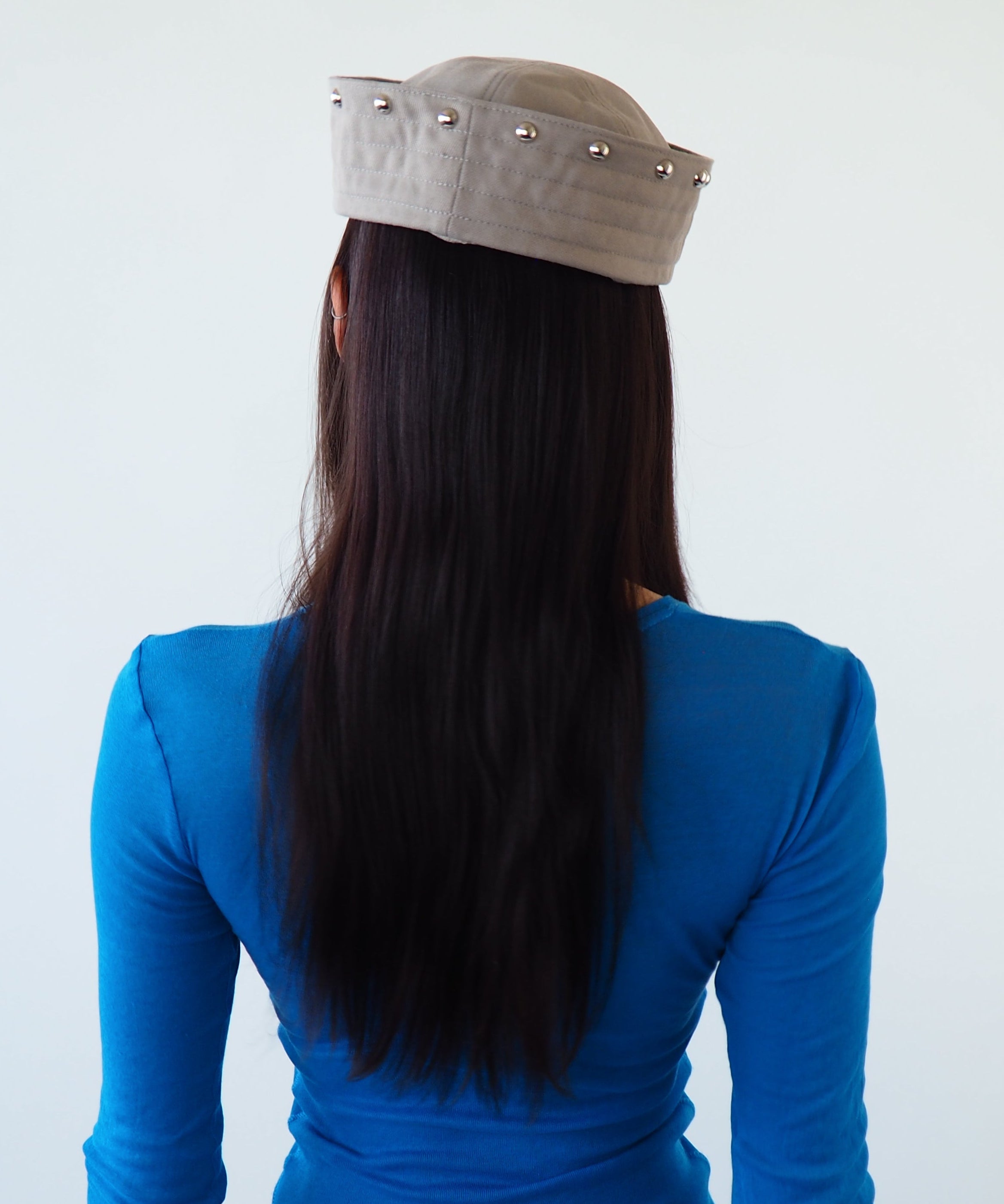 KkCo x CLYDE Rivet Sailor Hat in Stone - CLYDE