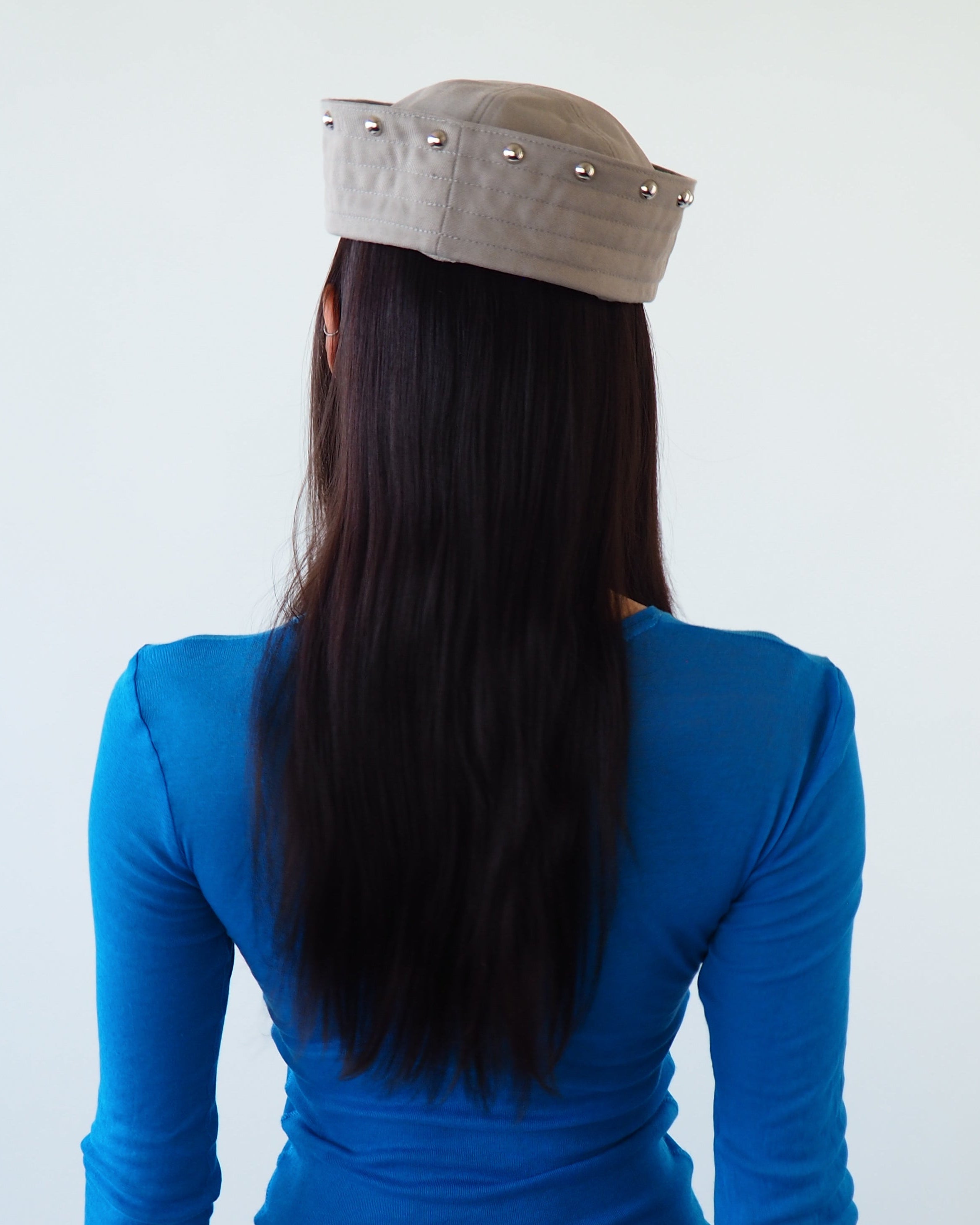 KkCo x CLYDE Rivet Sailor Hat in Stone - CLYDE