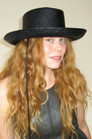 Gambler Hat in Black Straw - CLYDE