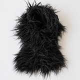 Sue Scarf in Black Faux Yak