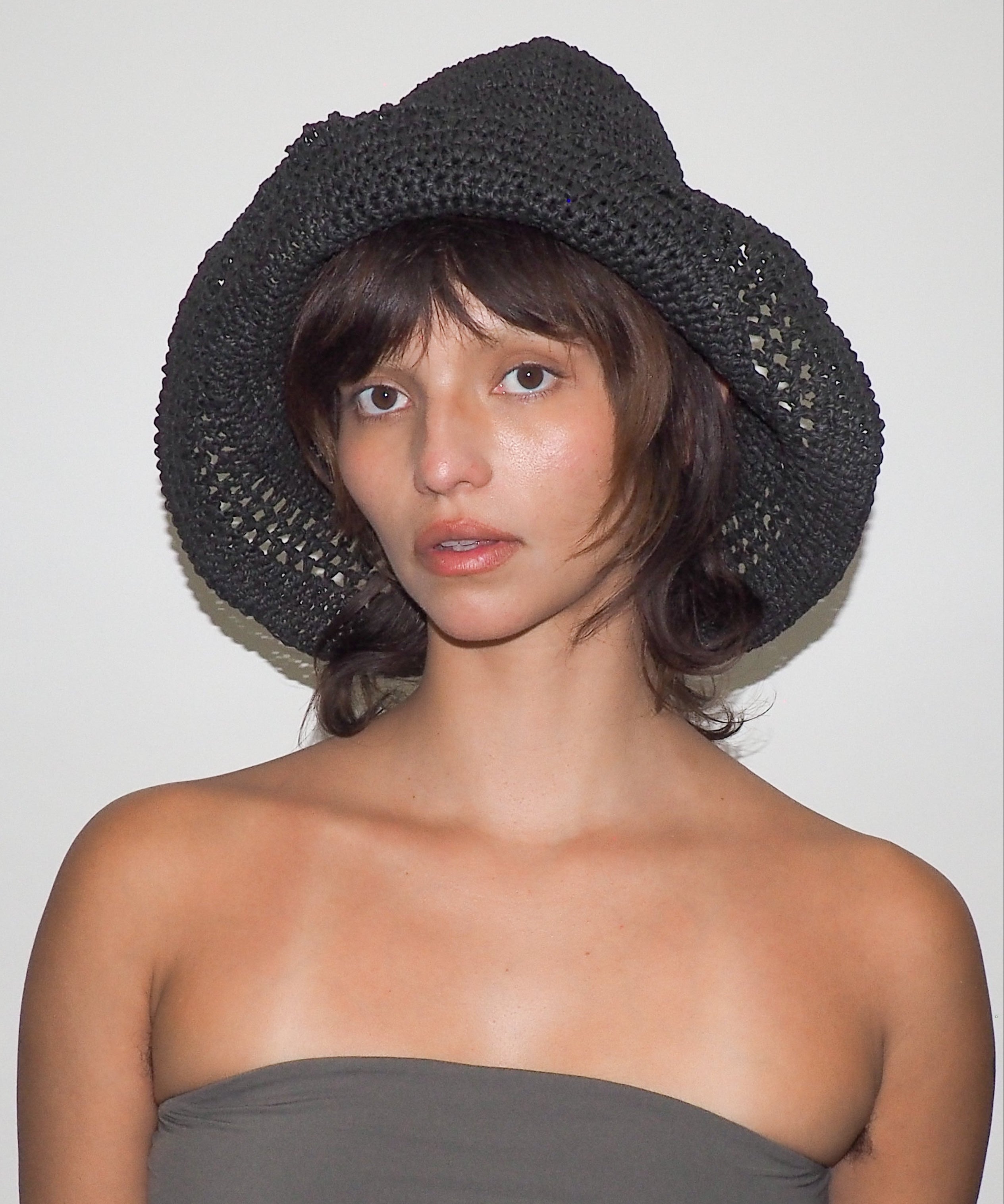 Utopia Hat in Black Seagrass - CLYDE