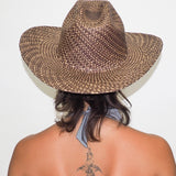 Western Hat in Brown Twist