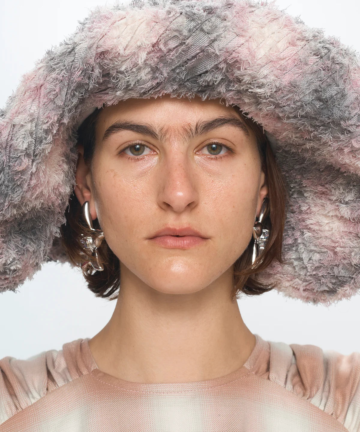 Collina Strada x Clyde Mala Hat in Lavender Plaid - CLYDE