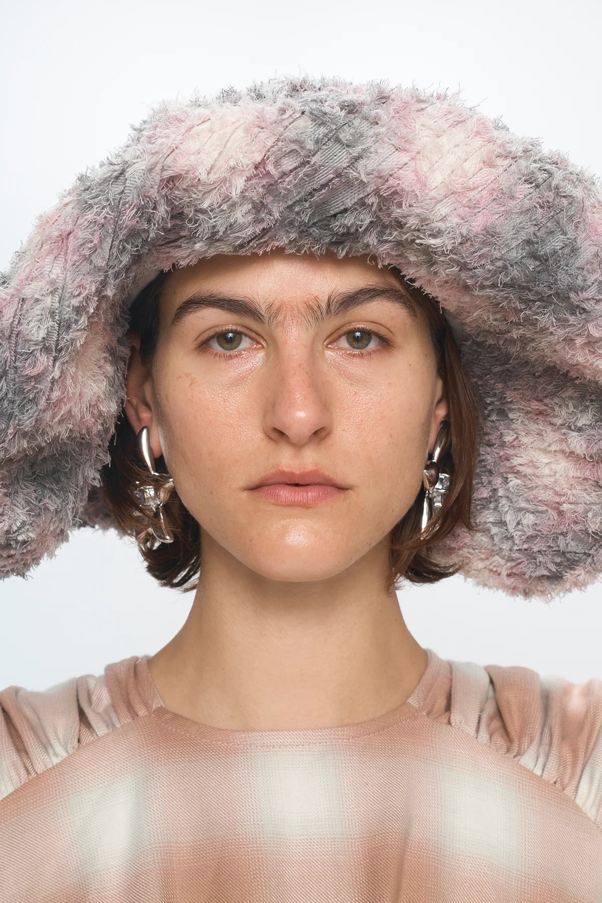 Collina Strada x Clyde Mala Hat in Lavender Plaid - CLYDE