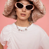 Collina Strada x Clyde Mala Hat in Peach Plaid - CLYDE