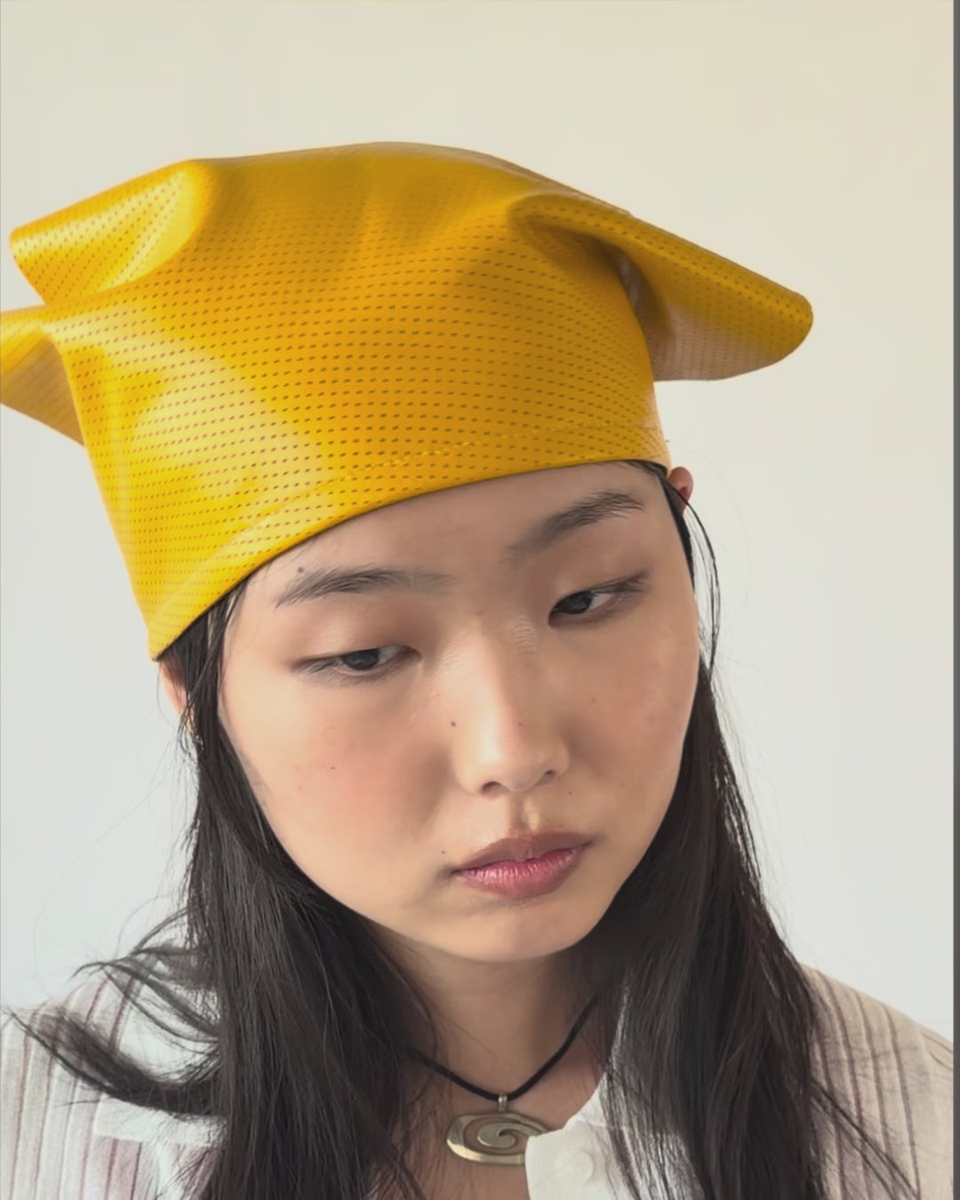 Vita Scarf in Yellow Perforated - CLYDE
