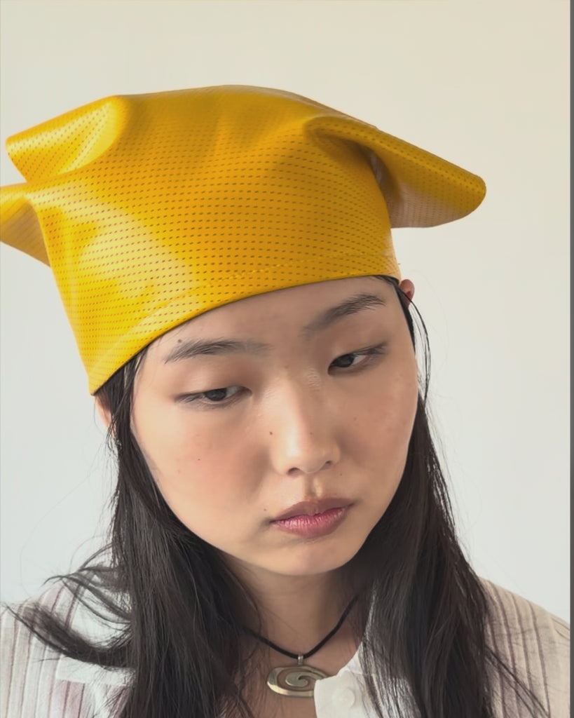 Vita Scarf in Yellow Perforated - CLYDE