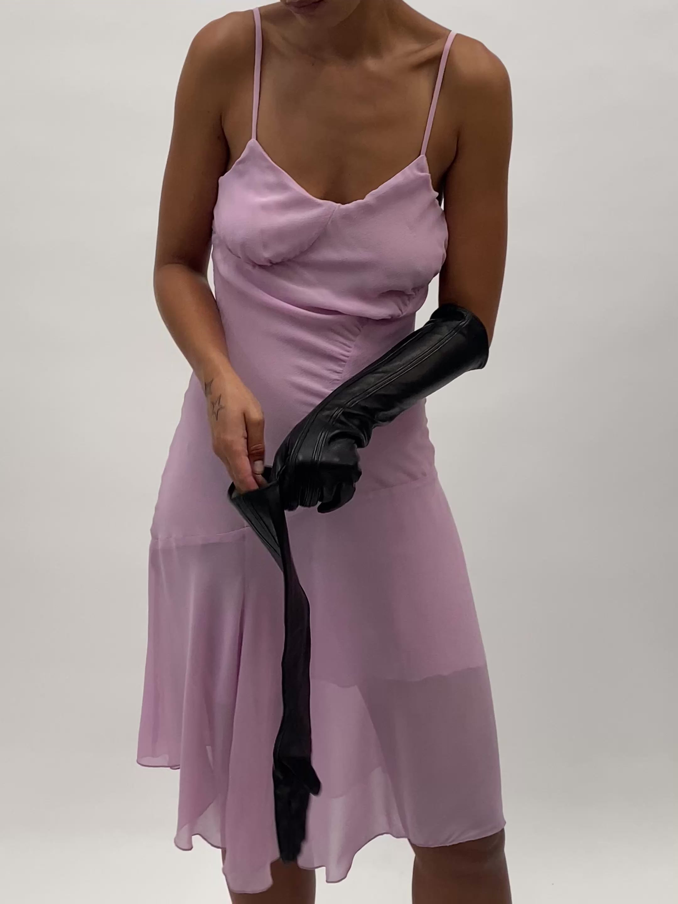 Racing Gloves in Black w. Black Stripe - CLYDE