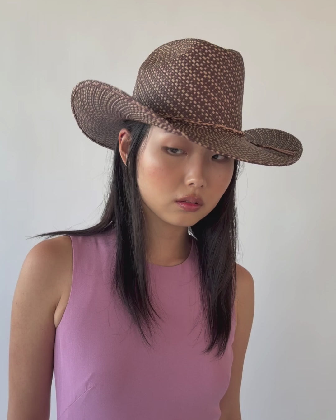 Western Hat in Brown Twist - CLYDE