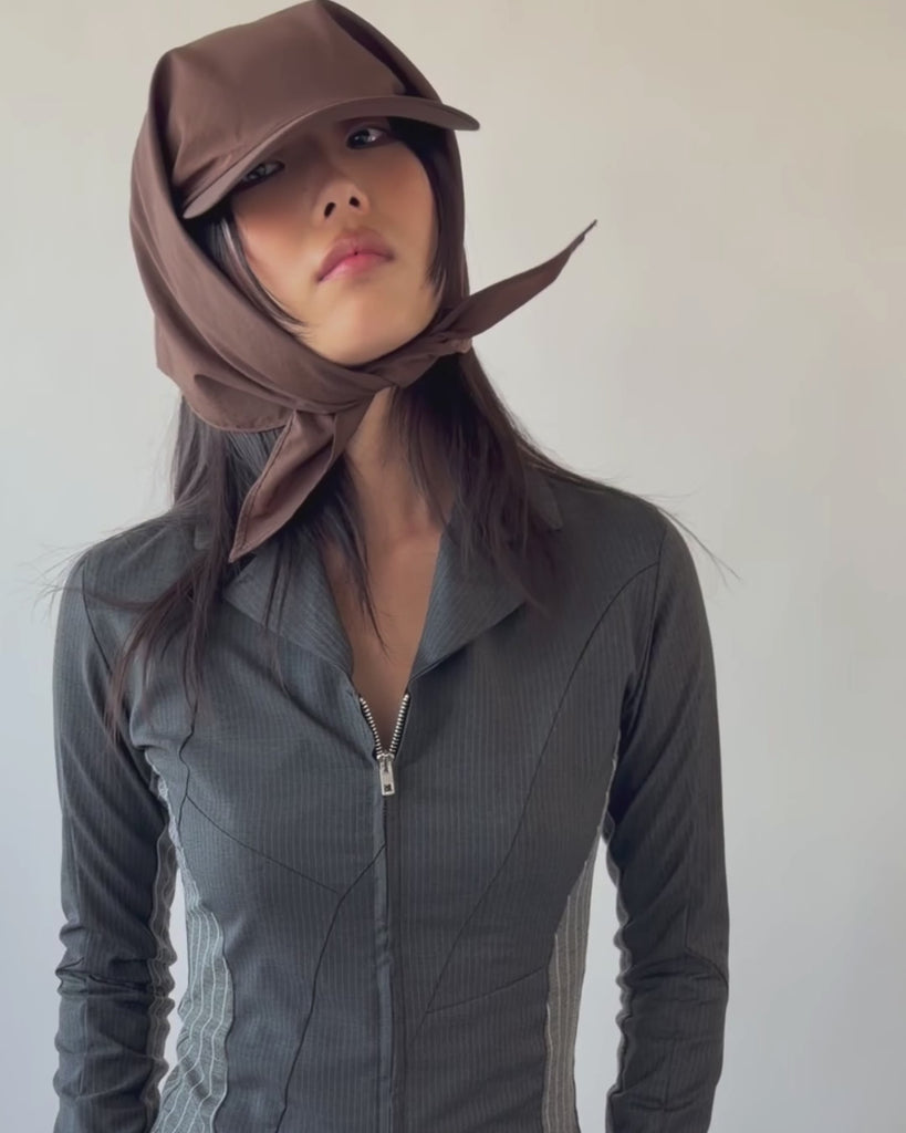 Brim Scarf in Brown - CLYDE