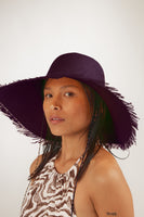 Swan Hat in Ube Toquilla Straw - CLYDE