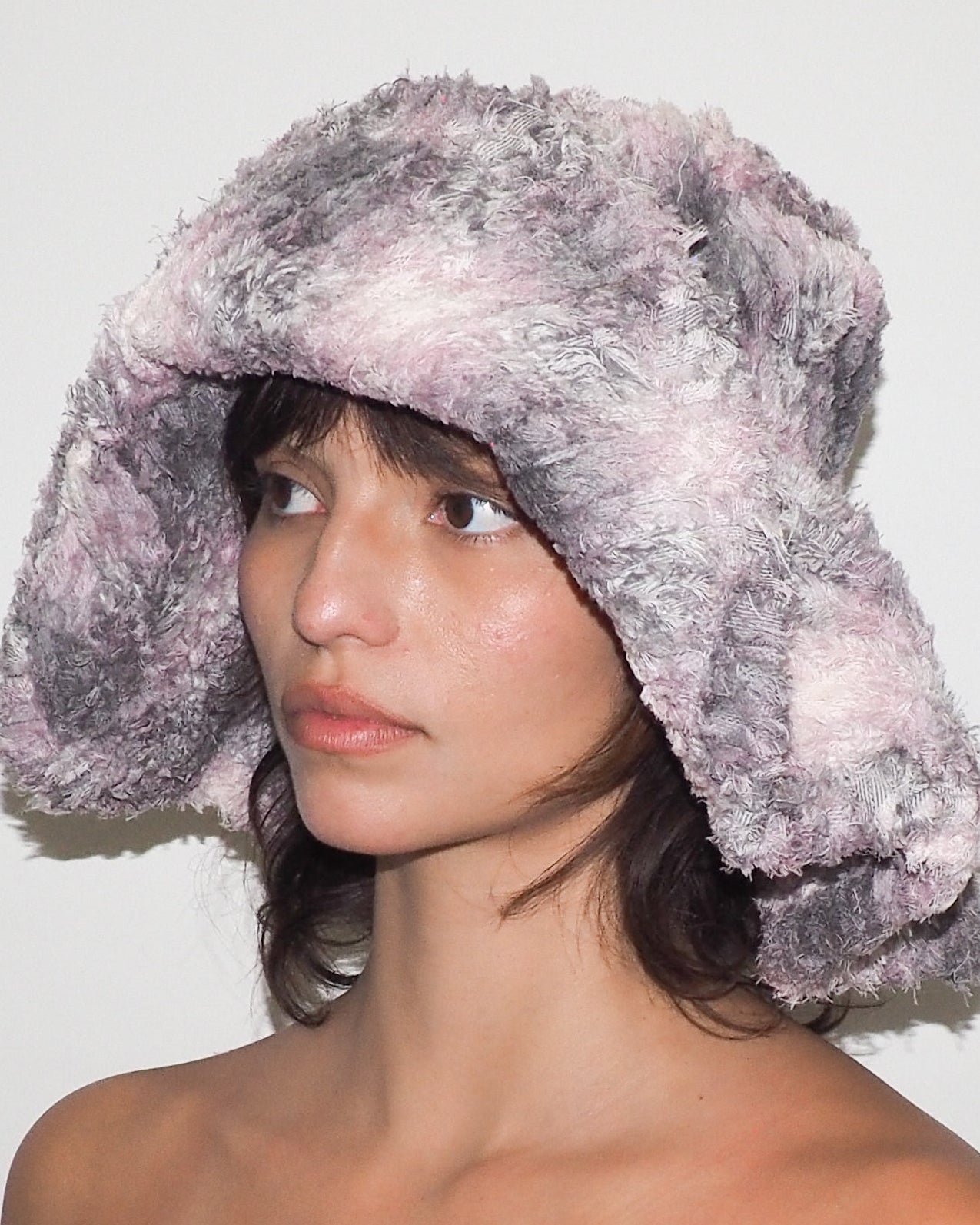 Collina Strada x Clyde Mala Hat in Lavender Plaid - CLYDE
