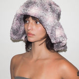 Collina Strada x Clyde Mala Hat in Lavender Plaid - CLYDE