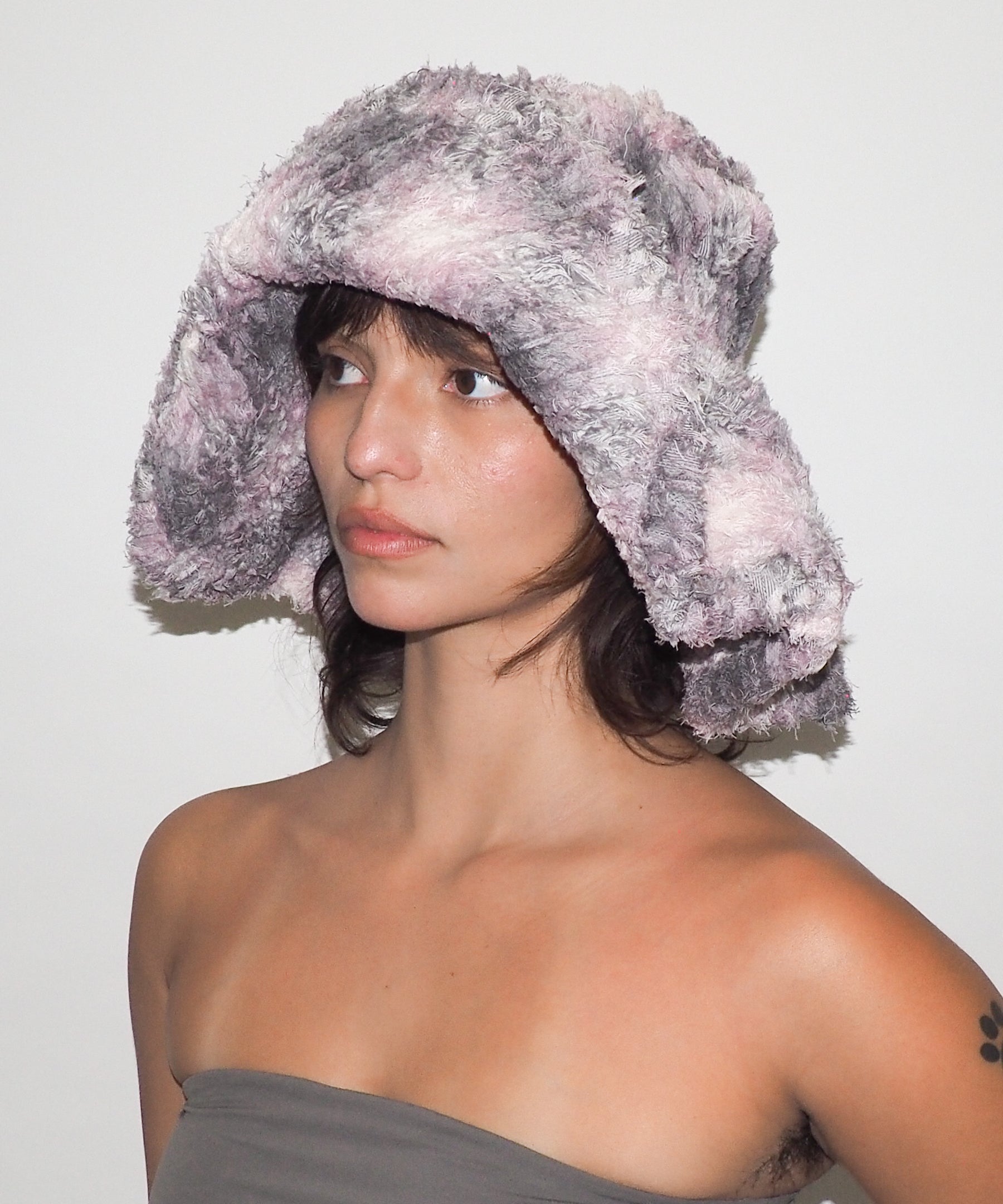 Collina Strada x Clyde Mala Hat in Lavender Plaid - CLYDE