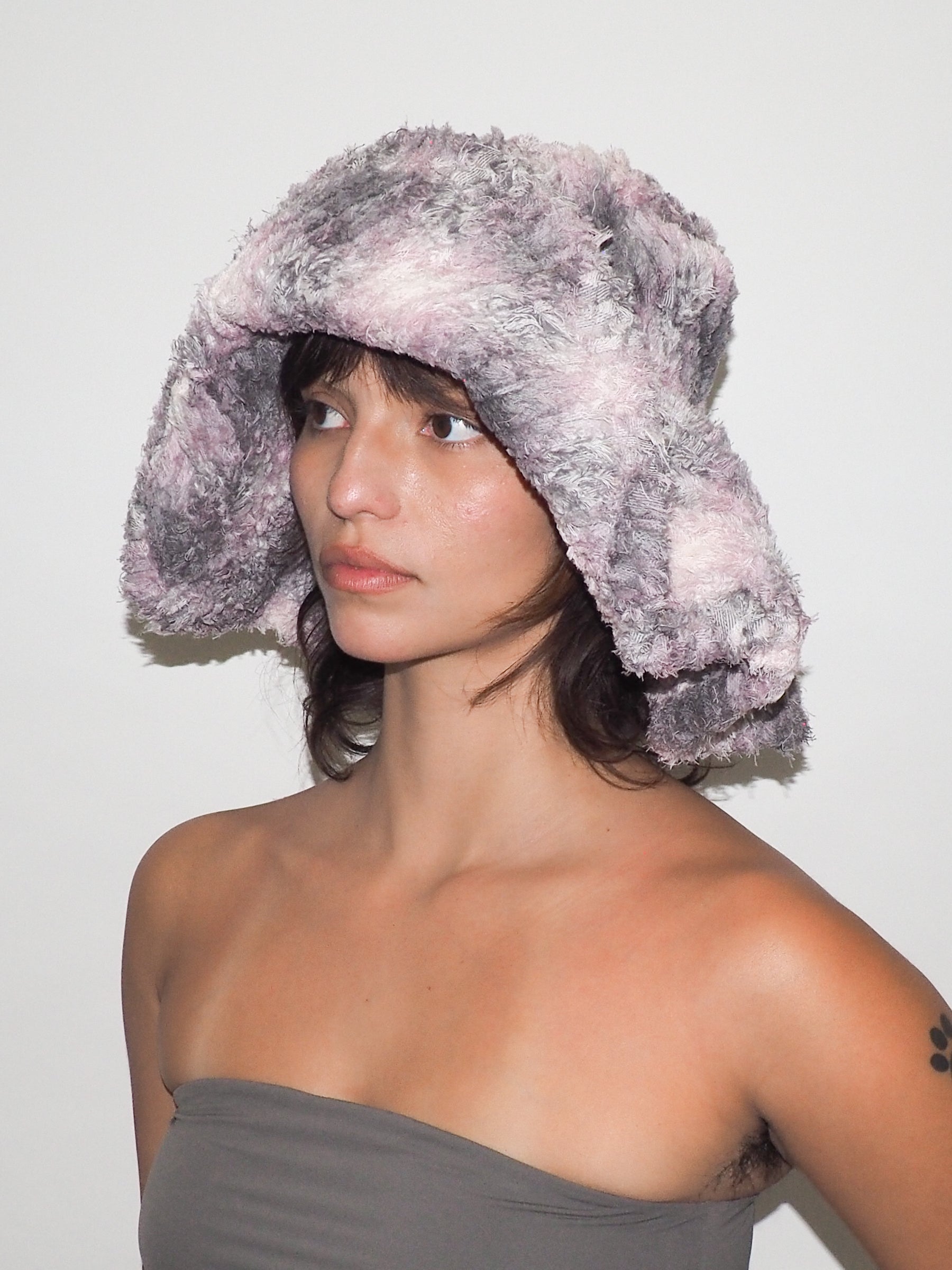 Collina Strada x Clyde Mala Hat in Lavender Plaid - CLYDE