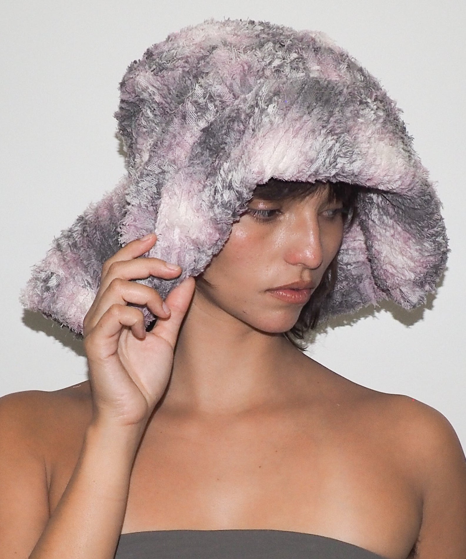 Collina Strada x Clyde Mala Hat in Lavender Plaid - CLYDE