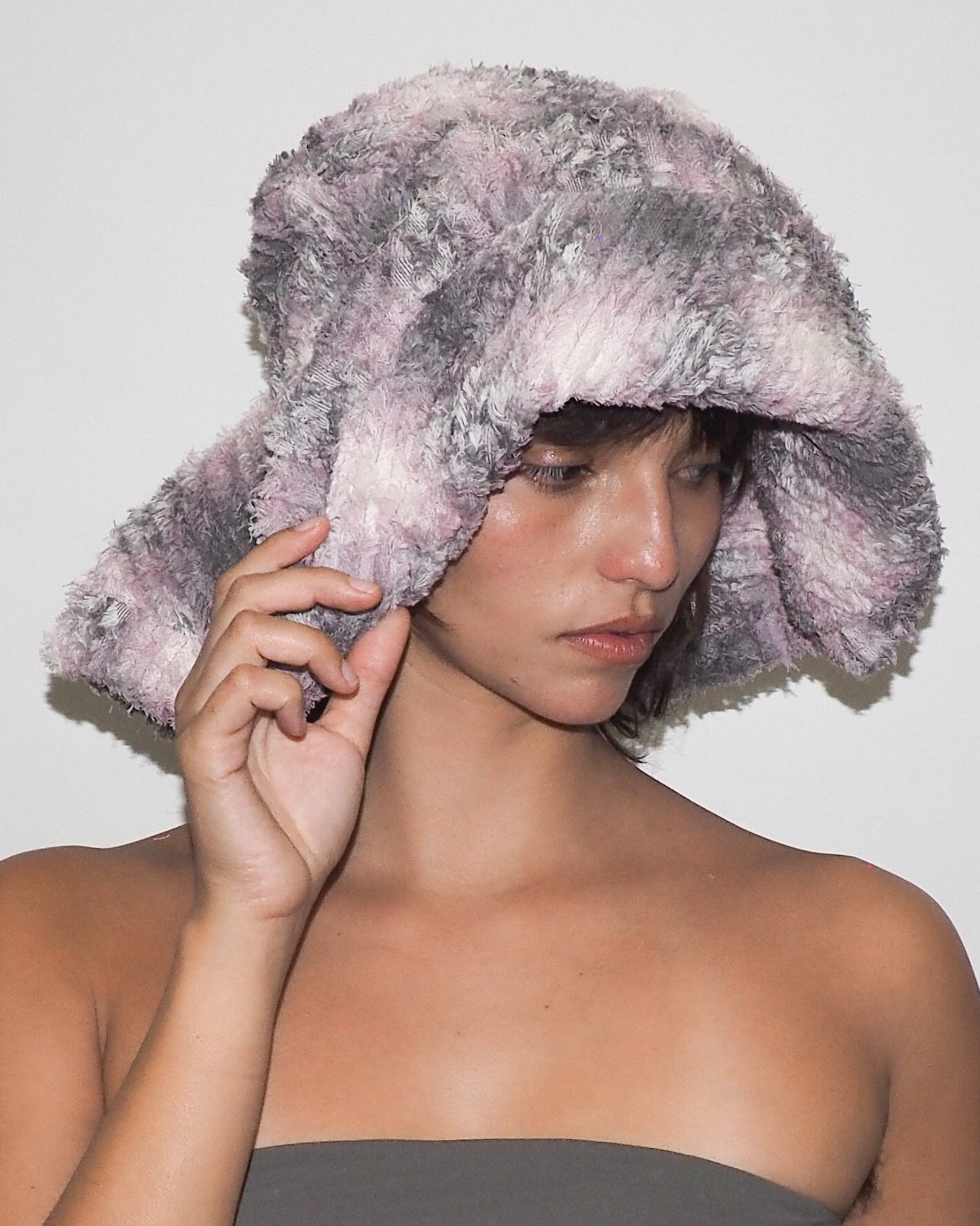 Collina Strada x Clyde Mala Hat in Lavender Plaid - CLYDE