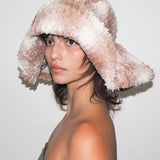 Collina Strada x Clyde Mala Hat in Peach Plaid - CLYDE