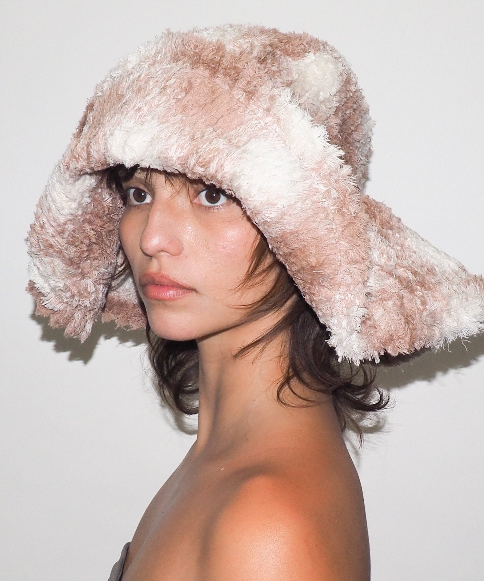 Collina Strada x Clyde Mala Hat in Peach Plaid - CLYDE