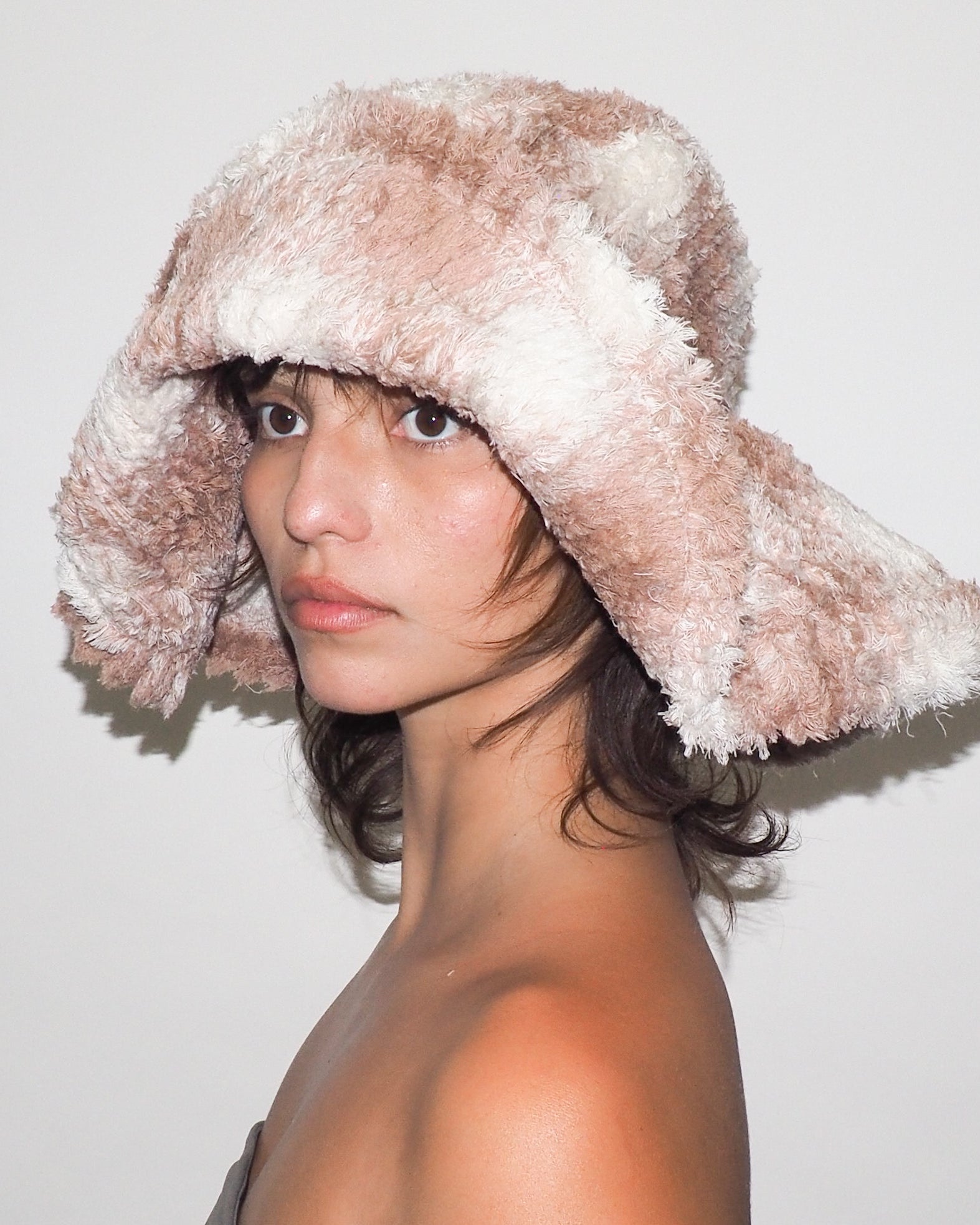 Collina Strada x Clyde Mala Hat in Peach Plaid - CLYDE