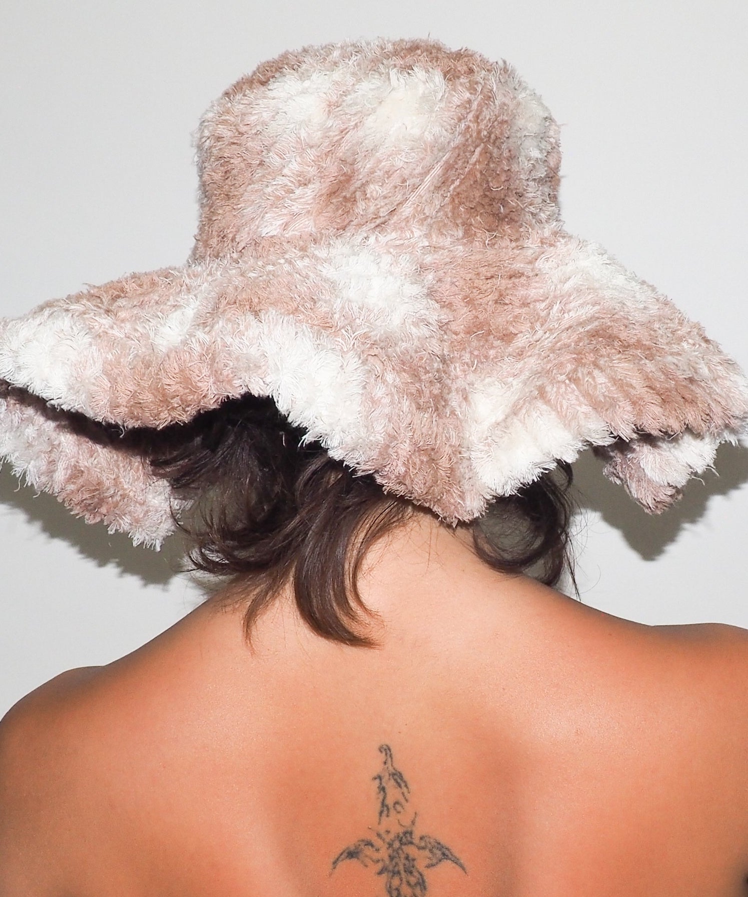 Collina Strada x Clyde Mala Hat in Peach Plaid - CLYDE