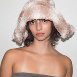 Collina Strada x Clyde Mala Hat in Peach Plaid - CLYDE