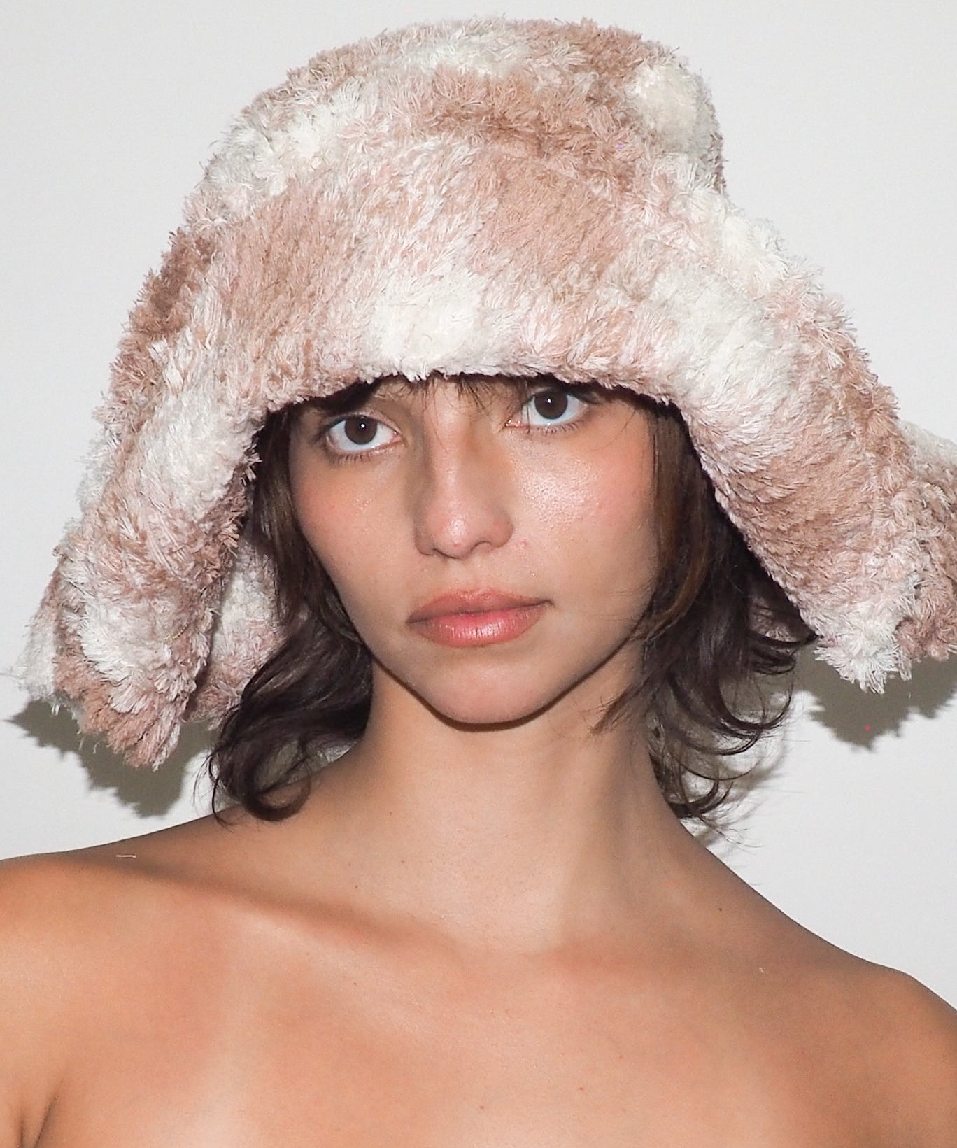 Collina Strada x Clyde Mala Hat in Peach Plaid - CLYDE