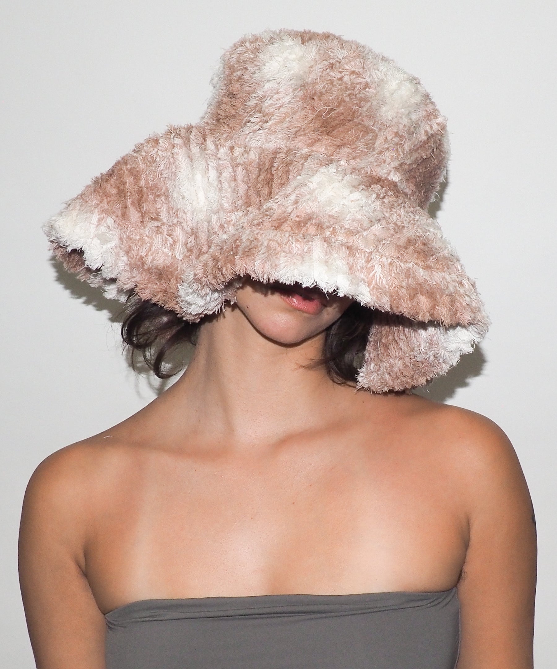 Collina Strada x Clyde Mala Hat in Peach Plaid - CLYDE