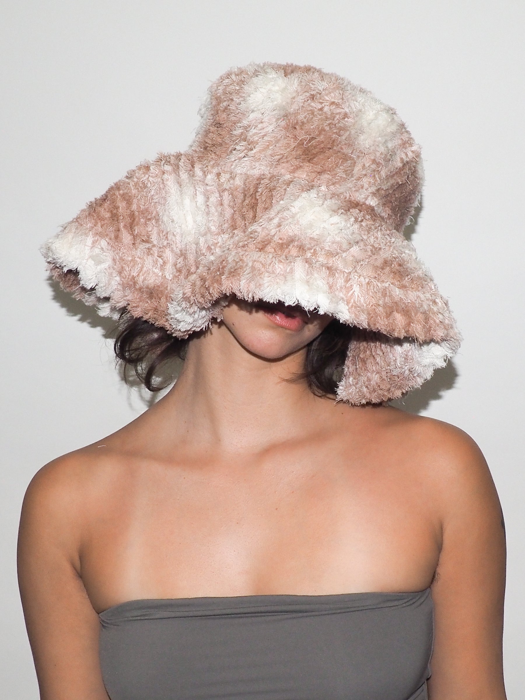 Collina Strada x Clyde Mala Hat in Peach Plaid - CLYDE