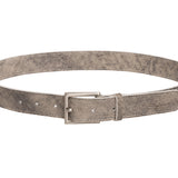 Solid Belt in Stone Leather - CLYDE