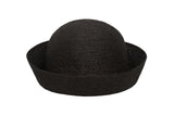 Opia Hat in Black Toquilla Straw - CLYDE
