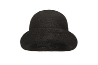 Opia Hat in Black Toquilla Straw - 3 left - CLYDE