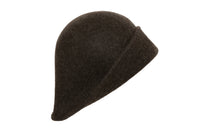 Crown Hat in Brown Melange Wool - 2 left - CLYDE