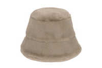 Faux Fur Bucket Hat in Clam - 1 left - CLYDE