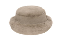 Faux Fur Bucket Hat in Clam - 1 left - CLYDE