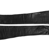 Tipless Moonlight Gloves in Black Lambskin - CLYDE