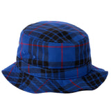 ÉTUDES x CLYDE Bucket Hat in Tartan Blue - CLYDE