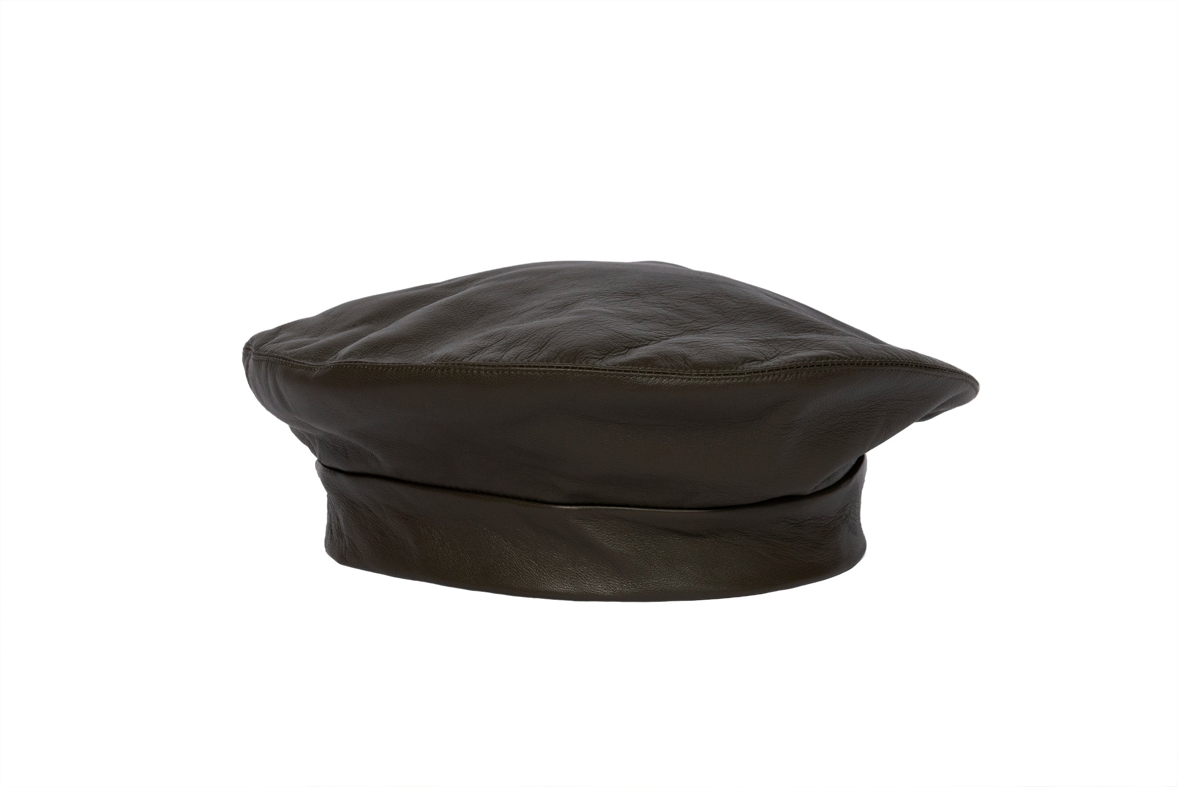 ÉTUDES x CLYDE Lambskin Beret in Army Green - CLYDE